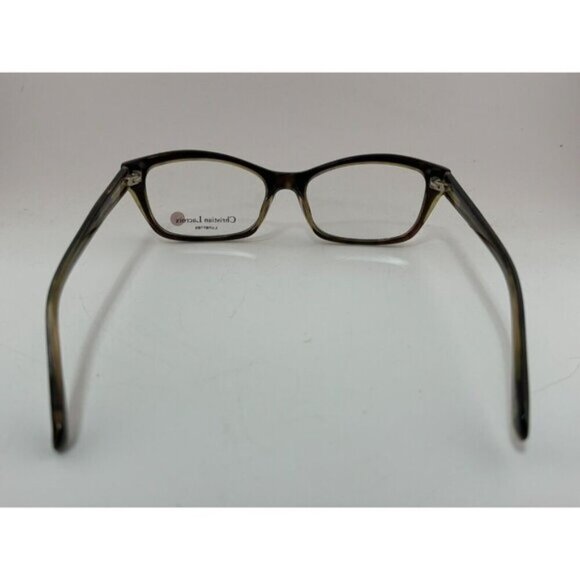 Christian Lacroix - CL1049 198 53-16-140 Green / Brown Plastic Eyeglass Frames - Picture 6 of 7